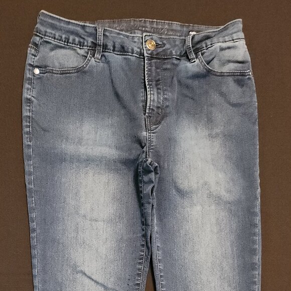 Buffalo David Bitton Size 29 Faith Jeans Mid Rise Super Skinny Stretch Dark Wash - Picture 2 of 15